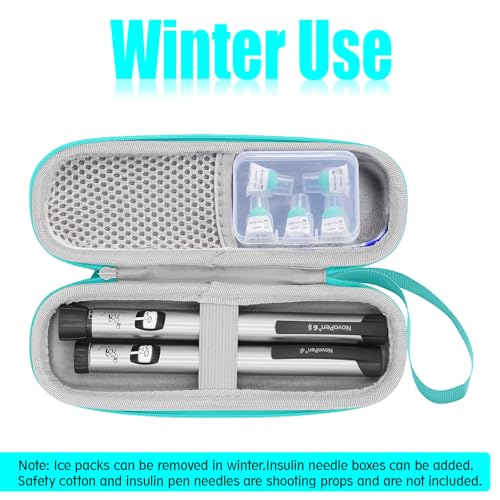 sijidou Insulin Cooler Travel Case, Portable Insulin Travel Case, Insulin Cooling Cases Insulated Organizer for Insulins Pens (Green) - color: Green