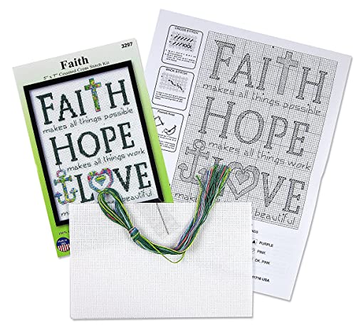 Faith Counted Cross Stitch Kit