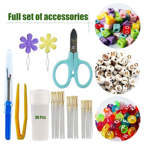 400+Pcs Vibrant Rainbow Embroidery Floss kit for Making Friendship Bracelets
