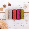 ThreadArt Pearl Cotton Thread Set Size 8, 5 Color Set, 5 Garden Shades
