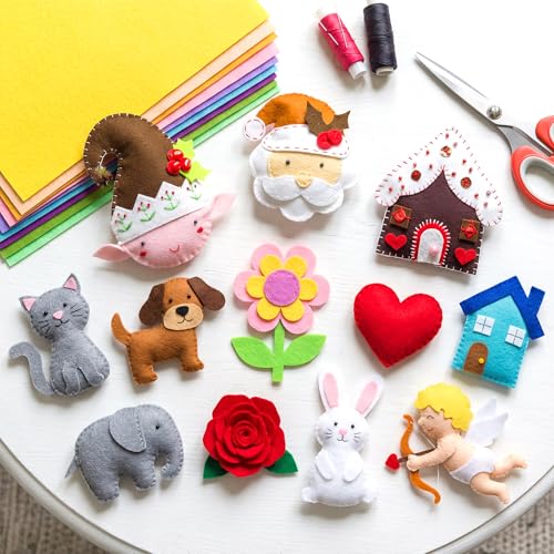 Tegeme 100 Pcs 8 x 12 Inches Felt Sheet for Craft Thin, Macaron Series - color: Macaron Series