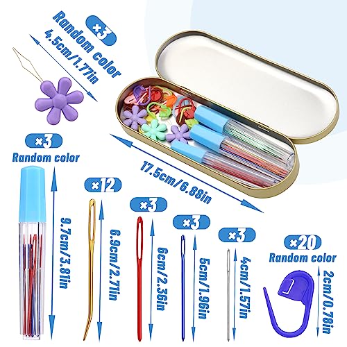 UzecPk 48Pcs Yarn Needles, Darning Needle, Tapestry Needles - style: 48 PCS
