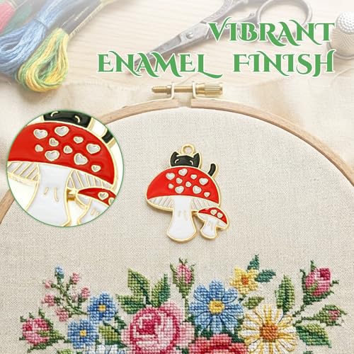 WUSUTE Cat Needle Minder for Cross Stitch, Cute Cartoon Needle Minder Magnet for Organizing, Embroidery Sewing Needle Keeper Needlework Accessories