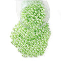 YouLuo 200Pcs Glass Pearl Beads for Jewelry Making,Glass Beads for Bracelet - color: Light Green, 8mm