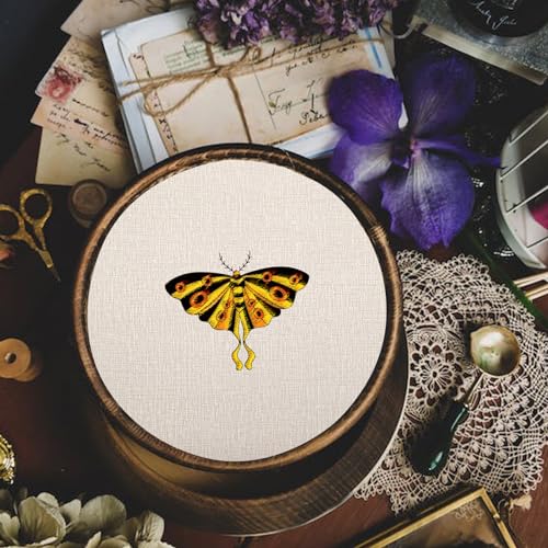 GLOBLELAND 4 Sheets Insect Water Soluble Embroidery Pattern 8.3×11.7 inch - color: Insect