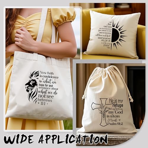 Dazoratix Christian Iron on Transfers - 20 Sheets Inspirational Bible Verse DTF Ready to Press Floral Butterfly Cross Religious Heat Stickers Vinyl Decals for T Shirts Clothing Bag Pillow DIY Crafts - style: Christian Inspirational
