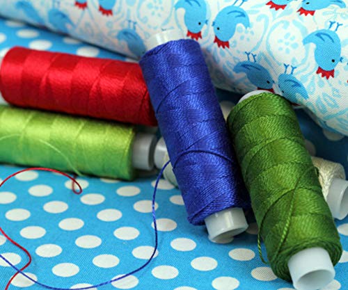 ThreadArt Pearl Cotton Thread Set Size 8, 5 Color Set, 5 Garden Shades