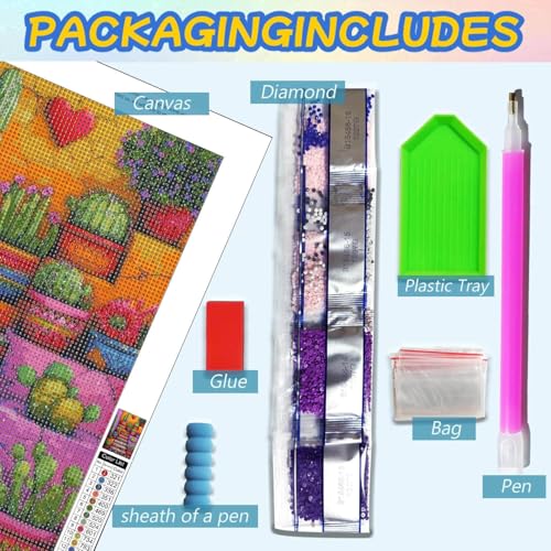 Dugsmgd Plant Diamond Art Kits for Adults, Diamond Painting Kits 12x16 Inch - color: Plant