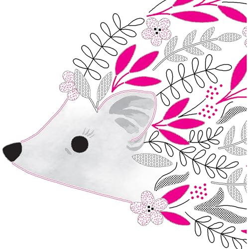 Dimensions 71-06262 Hedgehog Embroidery Needlepoint Kit for Beginners with Printed Fabric, 7" x 5", Multicolor, 4 Pieces - style: Hedgehog