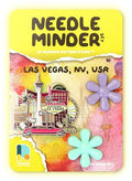 Awesome Pattern Studio Needle Minder Set - Las Vegas Magnetic Needle Minder + 2 Needle Threaders. Enamel Pin for Cross Stitch, Embroidery and Craft - size: Las Vegas Set #1