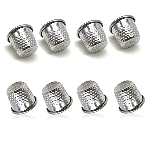 40Pcs Silver Sewing Thimbles Sewing Quilting Metal Thimbles DIY Craft Finger Protectors