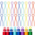 100PCS Bobbin Clips, Bobbin Holder Clips, 5 Colors Thread Spool Clip for Sewing Machine Organizing Embroidery Quilting Accessories