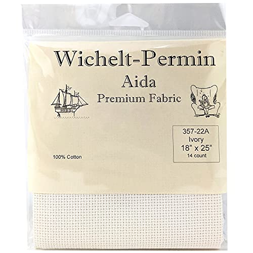 Wichelt 14 ct. Premium Aida Cloth - Ivory, 18 x 25 in.