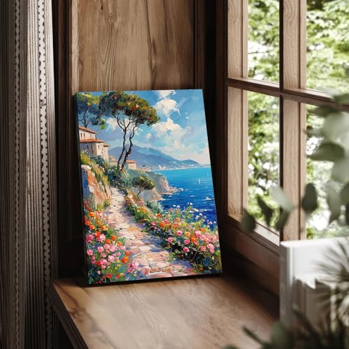 16x16 Inch Canvas Stretcher Bars - Made in USA Solid Wood Frame Kit - 1.25" Thick Gallery Wrap, Easy Adhesive DIY Assembly for Oil Paintings & Prints - size: 16x16