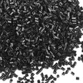 6000pcs Black Bugle Beads Bulk, Embroidery Tube Short Beads for Jewelry Making, Bracelet,Necklaces Supplies,Craft DIY(3x2mm) - color: Black