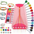 Maynacs Friendship Bracelet Making Kit for Girls 8-12, 28 Pre-Cut Threads - color: Pink/Red