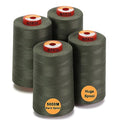 New brothread 4 Large Cones All Purpose Polyester Thread -Evergreen - color: 4xEvergreen