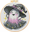 VIGEGU Ghost Stamped Cross Stitch Kits for Adults Beginners with Frame - color: Cross-Stitch ghost-1
