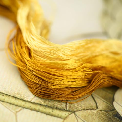 Mulberry Silk Floss Embroidery Thread Floss-Cross Stitch Threads China Silk Woven Jewelry Threads DIY Sewing Kits (51) - color: 51