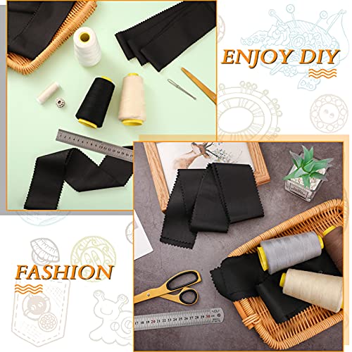 Boao Fabric Strips Collection - 40 Pieces Jelly Fabric Rolls for Quilting, Craft, Patchwork & DIY Projects (Black, 2.5 x 44 Inch) - color: Black