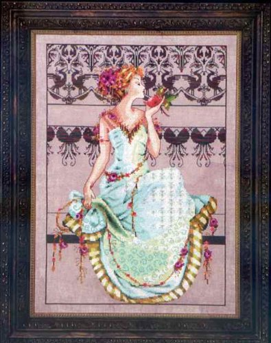 Persephone Kit Beaded Counted Cross Stitch by Nora Corbett Mirabilia Designs MD127 (Bundle: Chart, Beads, Silk Floss)