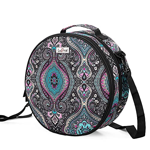 LoDrid Embroidery Bag, Double-Layer Embroidery Project Storage Bag, Totem