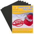 New brothread 6PCS Embroidery Puffy Foam 3MM - Black - color: 6×black