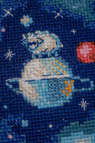 RIOLIS 1861 Dreamers Counted Cross Stitch Kit 7.87 x 11.81 in - style: Dreamers 1861