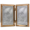 Lawrence Frames 11746D Classic Bead Picture Frame, 4x6 Double, Gold - color: Gold, size: 4x6 Double