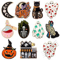 Wavyknot 10pcs Halloween Needle Minder Magnetic Pumpkin Ghost Needle Keeper - style: Halloween