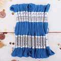 12 Skeins ThreadArt Cotton Embroidery Floss, Blue - color: Blue