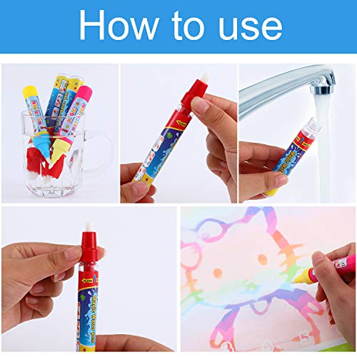 Outus 12 Pcs Water Drawing Doodle Pens, Replacement Markers for Mat Book
