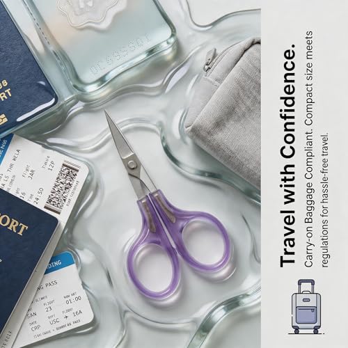 PAFASON Small Travel Embroidery Craft Scissors Set Straight Curved Tip - style: Contemporary