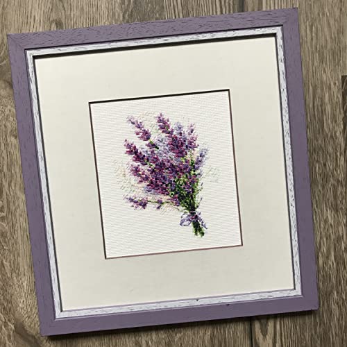 RIOLIS 1607 Bouquet with Lavender Counted Cross Stitch Kit 6 x 7 in