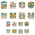 ANATTASOUL Beach & Palm Trees 16PCS Heat Transfers Ready to Press - style: Beach and Palm Trees