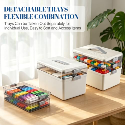3 Tier Medicine Storage Box, Medicine Box with 7-Day Pill Case