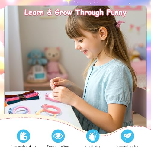 Pllieay 6PCS Embroidery Kit for Kids, Needlepoint Kits for Beginners - style: Regular