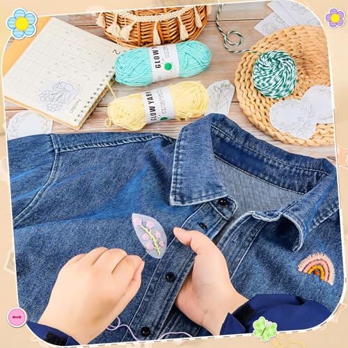Lewtemi 50 Pcs Blossom Water Soluble Hand Sewing Stabilizers - color: Blossom