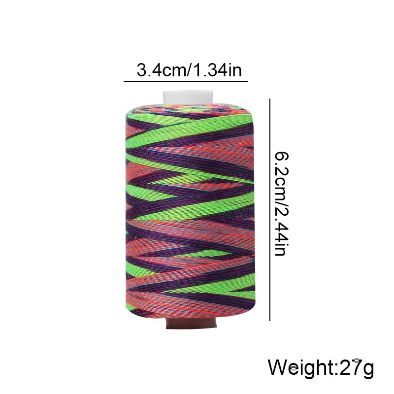 1000 Yard Multicolor Gradient Sewing Thread Colorful Embroidery Thread DIY Craft Spools Garment Accessory - style: #14