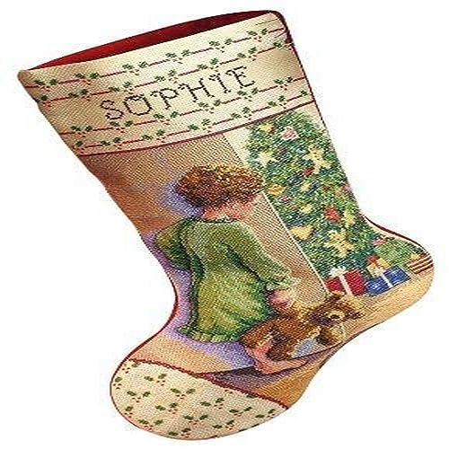 Christmas Morning Counted Cross Stitch Stocking