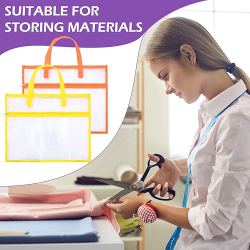 Clysee 5 Pcs Sewing Project Bag 14x11 Needlepoint Organizer, Multicolor - color: Multicolor