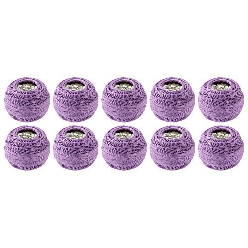 DMC Pearl Cotton Balls, Size 8, Dark Lavender - color: Dark Lavender, style: 8 Thread Count