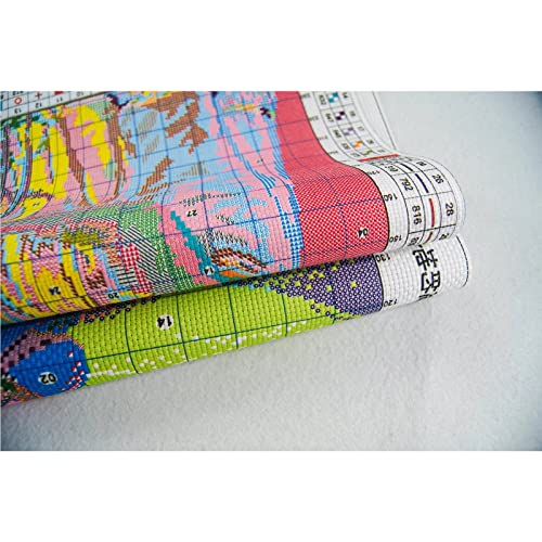 ITSTITCH Stamped Cross Stitch Kits for Beginners Full Range of Cross Stitching Preprinted Pattern for Kids or Adults, 11CT DIY Embroidery Needlepoint Starter Kits-Plum Flower(1)，9×20.9 inch - color: Plum flower(1)，9×20.9 inch