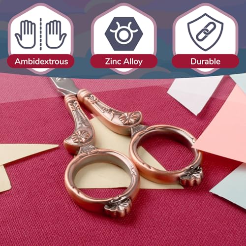 JubileeYarn Flourish Embroidery Scissors - Copper - 1 Scissor - color: Flourish - Copper, size: 1 Scissor
