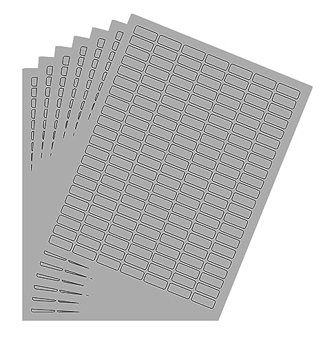 Royal Green Printable Rectangle Labels, 1 x 0.375 Inch - 1078 Pack - color: Gray, size: 1078