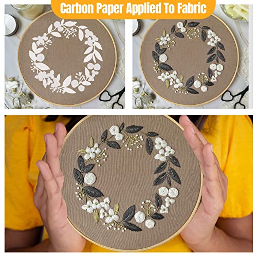 PSLER White Carbon Paper for Tracing - 30Pcs Graphite Transfer Paper, A4 - color: white