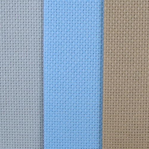 KCS 3 pc of 12" x 18"(30cmx45cm) 16CT Counted Cross Stitch Cotton Aida Cloth Fabric (Light Blue+Sea Foam+Khaki) - color: Light Blue+sea Foam+khaki