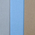 KCS 3 pc of 12" x 18"(30cmx45cm) 16CT Counted Cross Stitch Cotton Aida Cloth Fabric (Light Blue+Sea Foam+Khaki) - color: Light Blue+sea Foam+khaki