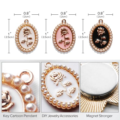 Needle Minder for Embroidery, 3pcs Magnetic Needle Keeper for Cross Stitch, Lovely Cartoon Pin, Needlework Storage Accessory, Gift for Cross Stitch Lover (45-Needle)
