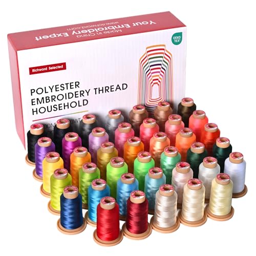 Poolin Embroidery Machine Thread Kit 40 Colors - color: 40 Colors